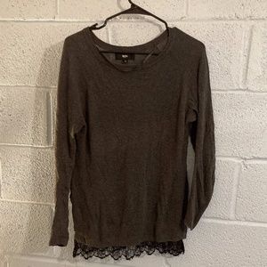 2/$20 Mossimo Sweater with lace detail